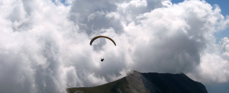 parapendio biposto a Poggio bustone