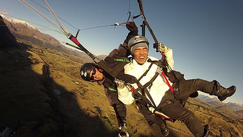 volare in biposto sul lago di Como